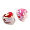 UV Plating Rainbow Iridescent Acrylic Beads X-PACR-I003-01-3