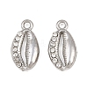 304 Stainless Steel with Crystal Rhinestone Charms RB-CBABFDA-11E-P-1