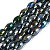 Electroplate Transparent Glass Beads Strands LS-GL-N002-01A-A18-1