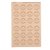 Self-Adhesive Kraft Paper Gift Tag Stickers DIY-D028-02D-01-1