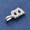 925 Sterling Silver with Cubic Zirconia Charms STER-Q004-01B-S-2