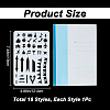 16Pcs Letter Geometric Plastic Drawing Painting Stencils DIY-WH0320-25-2