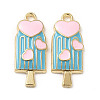 Summer Theme Alloy Enamel Pendants ENAM-B050-06G-02-3