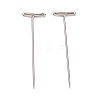 Nickel Plated Steel T Pins for Blocking Knitting FIND-D023-01P-05-1