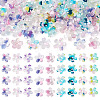 30Pcs 1 Colors Transparent Acrylic Bead Caps OACR-TA0004-43-1