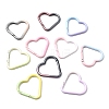 Spray Paint Alloy Spring Gate Rings FIND-C086-01B-1