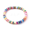 Handmade Polymer Clay Heishi Beads Stretch Bracelets Sets BJEW-SZ0001-59-11