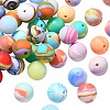 Round Silicone Focal Beads SIL-CJC0001-11A-1