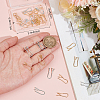 32Pcs 2 Colors Brass Earring Hooks KK-BBC0022-95-3