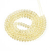 Baking Paint Transparent Glass Beads Strands DGLA-N006-6mm-03-2