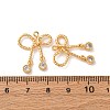 Brass Micro Pave Cubic Zirconia Pendants KK-K382-59G-3