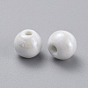 Glazed Porcelain Beads PORC-D001-16mm-04-2