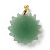 Natural Green Aventurine Pendants G-E043-01B-19G-3