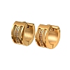 304 Stainless Steel Cubic Zirconia Hoop Earrings for Women SA-CBAF36C-02A-G-2