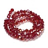 Transparent Electroplate Glass Beads Strands LS-GLAA-F029-2mm-A27-2