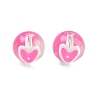 Transparent Glass Enamel Beads GLAA-P078-01A-010-1