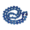 Electroplate Non-magnetic Synthetic Hematite Beads Strands G-T057-12B-2