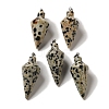 Natural Dalmatian Jasper Pendants G-Z055-02P-01-1