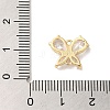 Brass Pave Clear Cubic Zirconia Connector Charms KK-G499-11G-3