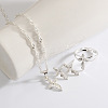 Alloy Pendant Necklaces & Stud Earrings & Ring Sets for Women WG7FFA6-02-1