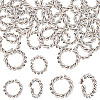 Beebeecraft 120Pcs 2 Styles 304 Stainless Steel Twisted Jump Rings STAS-BBC0002-97-1