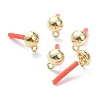 Spray Painted Alloy Stud Earrings Findings FIND-I015-A01-1