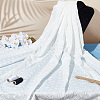 Cotton Embroidered Lace Fabric OCOR-WH0091-29-5