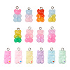 Cheriswelry 28Pcs 14 Style Opaque Resin Pendants RESI-CW0001-07-1