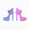 Ion Plating(IP) 304 Stainless Steel Stilettos Filigree Pendants STAS-R102-03-2