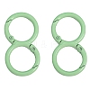 Spray Painted Alloy 8-shaped Keychain Clasps PW-WGE4E28-23-1