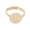Adjustable Brass Pad Ring Settings KK-K414-10B-G-2