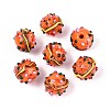 Handmade Lampwork Bumpy Beads LAMP-T022-05B-1