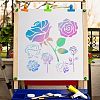 Gorgecraft 2Pcs 2 Styles Plastic Drawing Painting Stencils Templates DIY-GF0006-01B-5