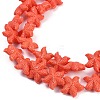 Synthetic Coral Dyed Carved Beads Strands CORA-K009-06C-02-2