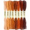 8 Skeins 8 Colors 6-Ply Polyester Embroidery Floss PW-WG88461-07-1