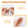 8 Pair 8 Style Natural & Synthetic Mixed Gemstone Beaded Column Drop Earrings EJEW-AB00040-4