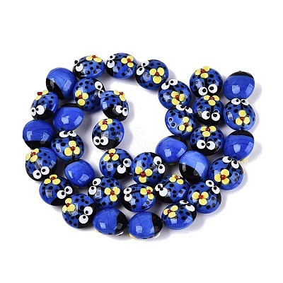 Handmade Bumpy Lampwork Beads LAMP-Q039-15I-1