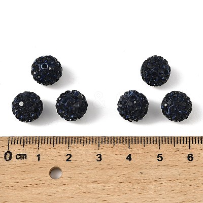 Grade A Round Pave Disco Ball Beads X-RB-H258-10MM-207-1