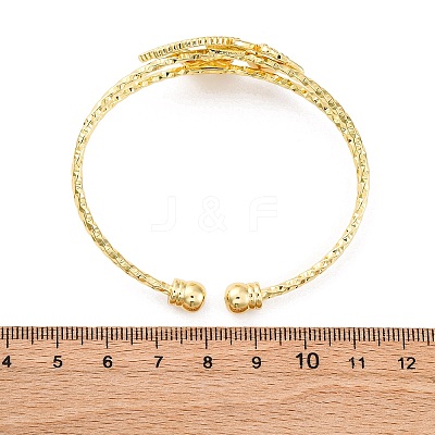 Brass Cuff Bangles BJEW-U025-01G-01-1