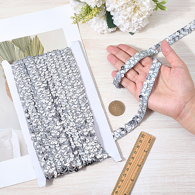 Plastic & Polyester Paillette Beads OCOR-WH20016-04I-1