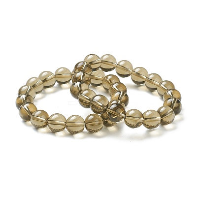 Round Glass Beads Stretch Bracelets for Teen Girl Women BJEW-A117-E-06-1