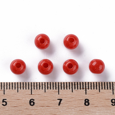 Opaque Acrylic Beads MACR-S370-C6mm-A14-1