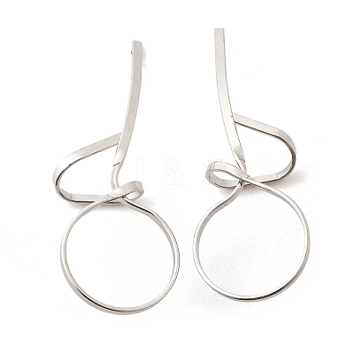 Tarnish Resistant 304 Stainless Steel Stud Earrings EJEW-L215-48P-1