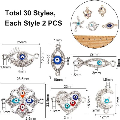 Silver Color Plated Alloy Links ENAM-NB0001-39-1