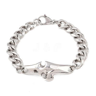 304 Stainless Steel Link Bracelets LS-BJEW-D379-19P-1