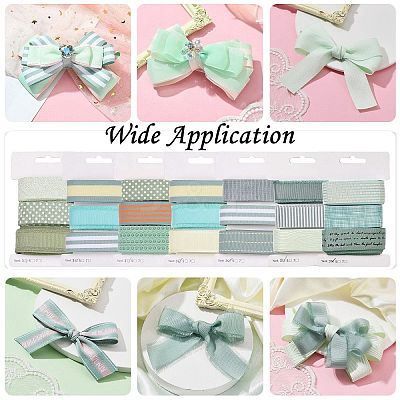 9 Yards 3 Styles Polyester Ribbon SRIB-A014-C08-1