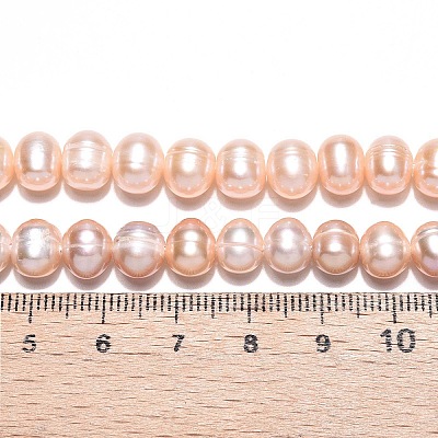 Natural Cultured Freshwater Pearl Beads Strands LS-PEAR-N013-06-A-01-1