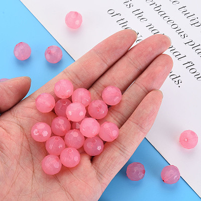 Imitation Jelly Acrylic Beads MACR-S373-97C-E03-1