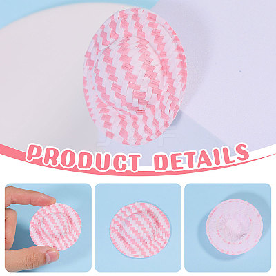 30Pcs 5 Colors Mini Straw Hat for Doll Decorative Accessories DIY-BC0014-20-1
