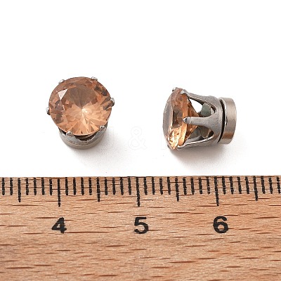 Cubic Zirconia Clip-on Earrings EJEW-L100-01P-04-1